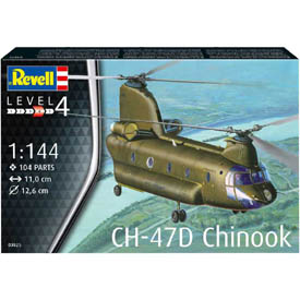 Revell CH-47D Chinook Model Set vrtulník 03825 1:144, 104 dílů