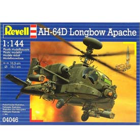 Revell AH-64D Longbow Apache Model Set vrtulník 1:144, 79 dílů