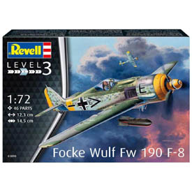 Revell Focke Wulf Fw190 F-8 Model Set letadlo 1:72, 46 dílů