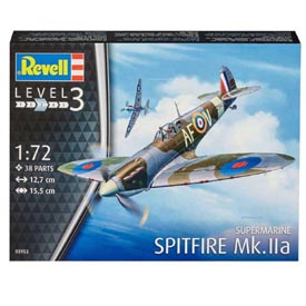 Revell Spitfire Mk.IIa Model Set letadlo 1:72, 38 dílů